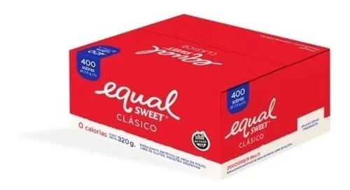 Edulcorante Equal Sweet Clasico Caja X 400 Sobres 320grs