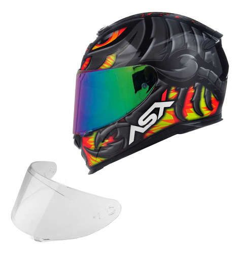 Capacete De Moto Asx Eagle + Viseira Camaleão