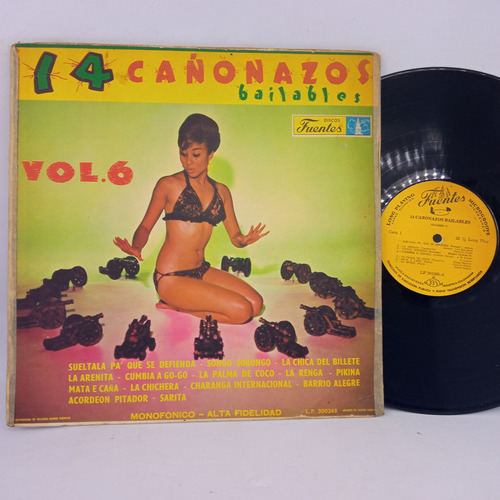 Various 14 Cañonazos Bailables Vol. 6 Lp, Comp, Mono