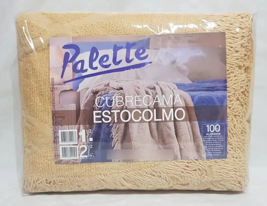 Manta Colcha Cover Cubrecama 2 1/2 Plazas Palette Estocolmo Color Maiz