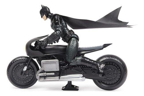 Batman Spin Master Batman and Batcycle color negro pack x 2 unidades