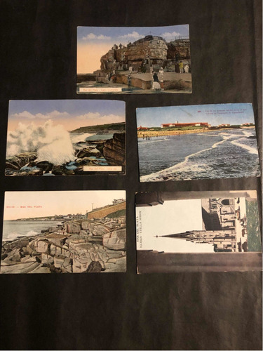 Antiguas Postales Mar Del Plata. Lote De 5. 53562 (Usado)