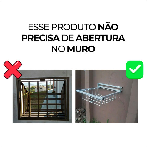 Lixeira De Rua Suspensa Retratil Grade Reforçada Em Aço