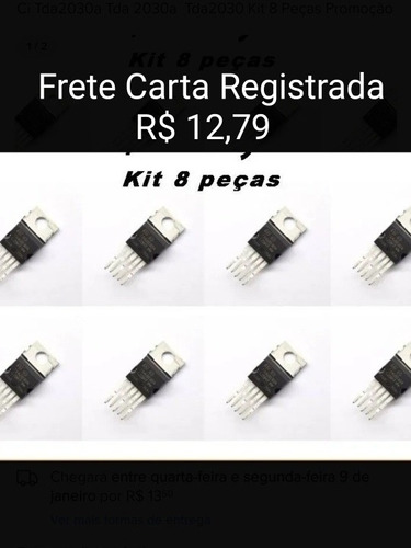 Ci Tda2030a Tda 2030a  Tda2030 Kit 8 Peças Promoção