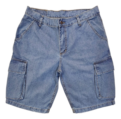 Bermuda En Jean Modelo Cargo Jps