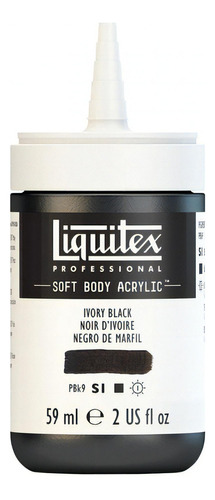 Tinta Acrílica Liquitex Soft Body 59ml S1 Ivory Black