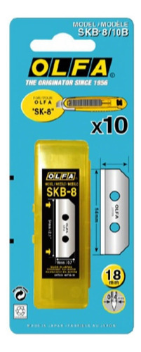 Lápiz capacitivo SKB-8/10b Olfa de 18 mm, 10 unidades