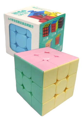 Cubo Rubik 3x3x3 Moyu Original Rotación Rápida Pastel 