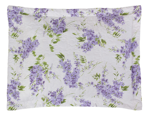 Juego De Edredones Laura Ashley, 100% Algodón, Doble Lila