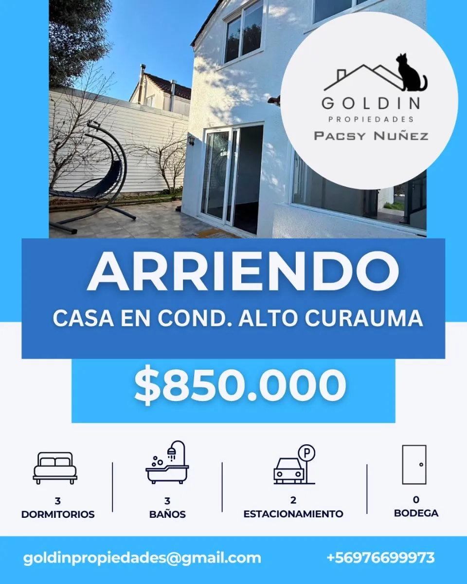 Imagen 1 de 11 de Arriendo Hermosa Casa En Curauma