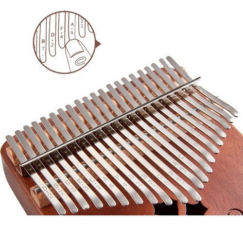 # Piano Kalimba 17 Teclas Caoba