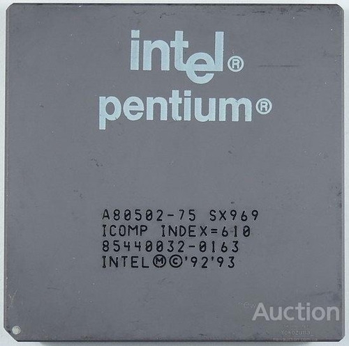 Microprocesadores Intel Pentium 75/100/120/133/166mhz