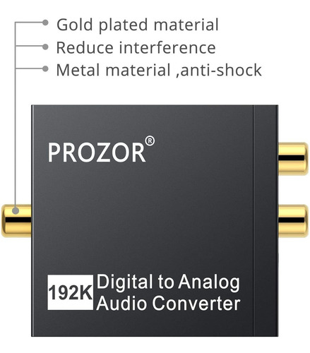 Conversor Toslink De Audio Digital A Analogico 3.5mm