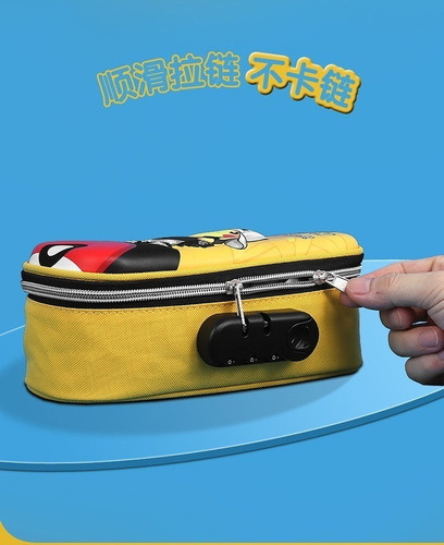 Caixa De Caneta Musical Pikachu (pokémon) Com Trava De