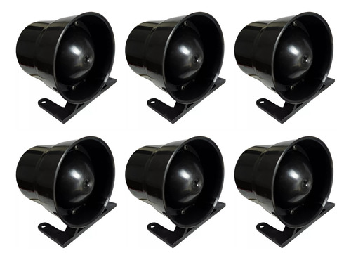 Kit 6 Peças Sirene De Marcha-ré Bivolt 12 / 24v Dni