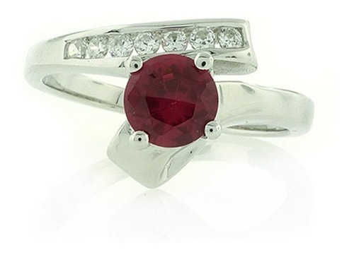 Sterling Silver 1 Carat Ruby Ring