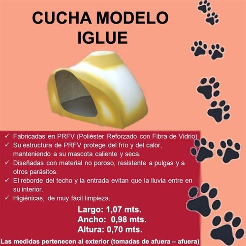 Cucha Modelo Iglue 1,07 X 0,98 X 0,70