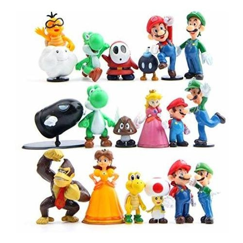 Set 18 Figuras De Acción De Super Mario Bros De 1.2'' -
