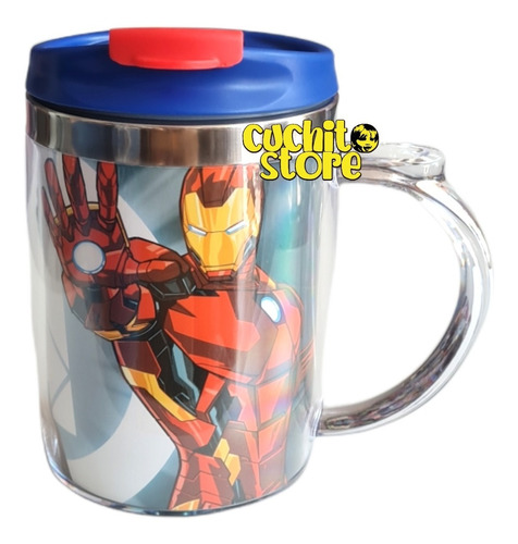 Taza Mug Termico Termo Keep Avengers Vengadores Marvel 450ml