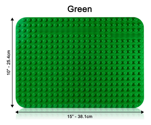 Placas Base Grandes Multicolor Para Bloques De Construcción Verde, Verde Claro, Azul, Arena