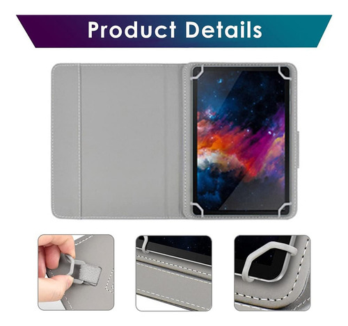Funda Universal Para Tableta De 11 Pulgadas, Negro Y Dibujo