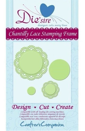 Scrapbook Suaje Chantilly Lace Stamping Frame Die´sire