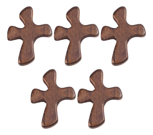 Cruz De Oración De Madera, Cruz De Mano Para Marrón Oscuro