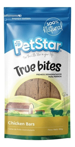 Premios Para Perro True Bites Carne De Pollo Deshidratada