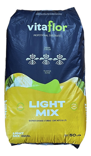 Sustrato Vitaflor 50l Light Mix Cultivo Ideal Plantines