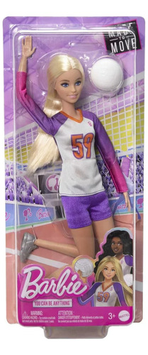 Barbie Made To Move Original - Jugadora De Voley - Premium