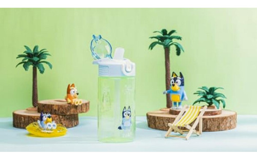 Zak Designs Sage Bluey Botella De Agua Para Niños Para La