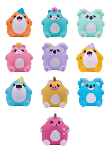 Bonecos Squishy Smooshzees Cutezees Pequeno Sortido Uni