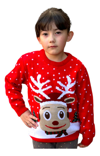Ugly Sweater / Sueter Navideño Infantil Con Reno