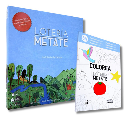 Libro Colorea Y Loteria Mexicana Metate Diferentes Idiomas