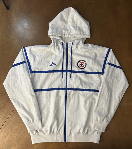 Chamarra Pirma 2023-2024 Blanca Con Gorro - Mediana (Usado)