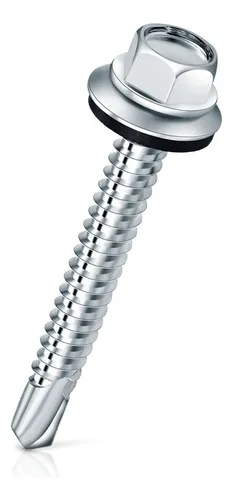 800 Tornillos Hexagonal Pta Mecha 4,8 X 25mm En Pote