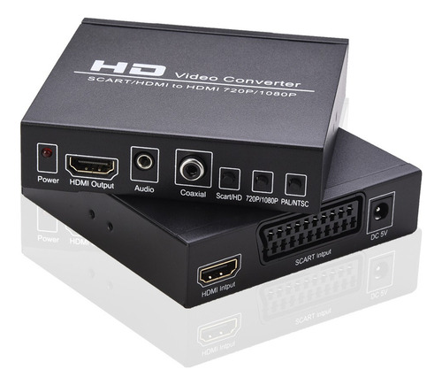 Conversor Switch Converter Scart/hd Hd Pal/ntsc Coaxial Us.