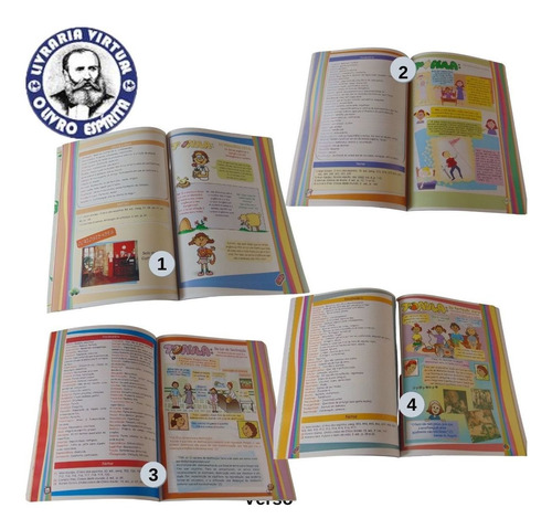 Imagem 2 de 3 de Kit O Livro Dos Espíritos Para Crianças - Volume 1,2,3,4