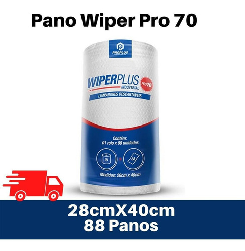 88 Panos Wiper Pro70 Perfex Multiuso Para Limpeza Cor Branco
