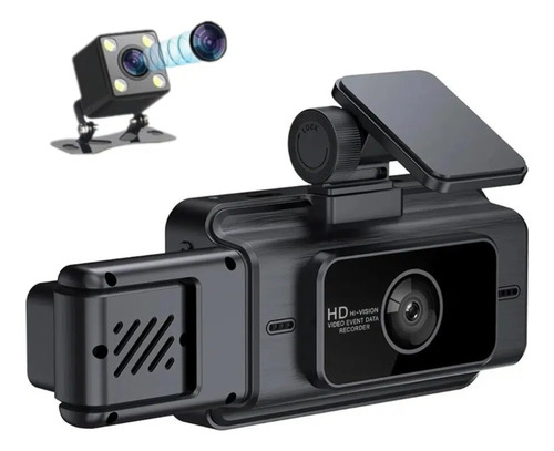 Camara Para Auto Dash Triple Full Hd