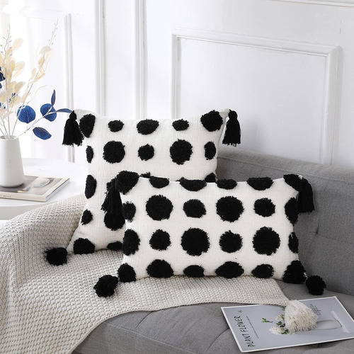 Panod Super Soft Farmhouse Decorative Plush Show Almohon Cov