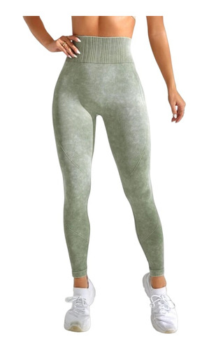 Leggins Deportivo Mujer Levanta Cola Color Verde Menta Gamus