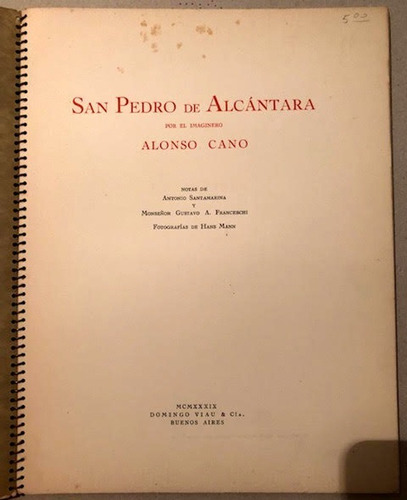 La Imagen De San Pedro De Alcántara -alonso Cano -