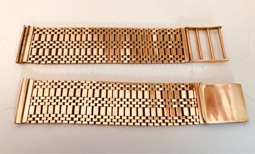 Pulseira Em Ouro Sólido Vintage 18k Para Relogios Ômega
