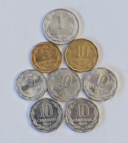 Lote Centavos Monedas  Chile