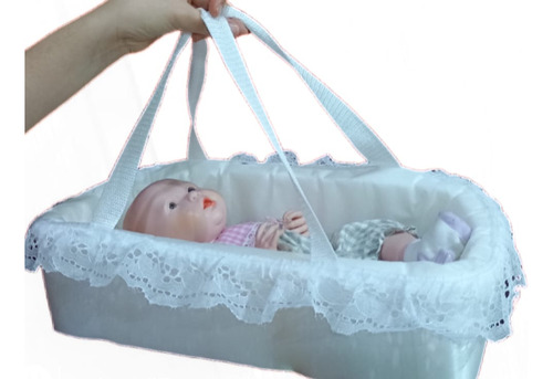 Bambineto De Tela Blanco Para (niño Dios O Muñeco) 38 Cm
