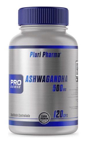 Ashwagandha 120 Caps De 500mg Pluri Pharma *mvideo *99111606