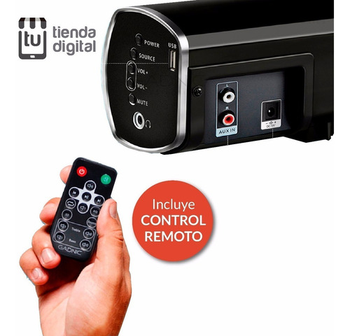Barra Sonido Gadnic 90wtts Ecualizador Bluetooth Remoto