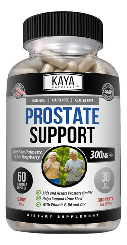 Soporte De Prostata Con Saw Palmetto (60 Cápsulas) 300mg Sabor Sin Sabor