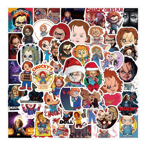 Stickers Adhesivos Chucky 60 Unidades